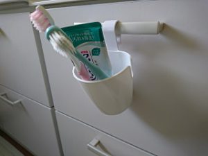 引っ掛け式小物ポケット使用例
