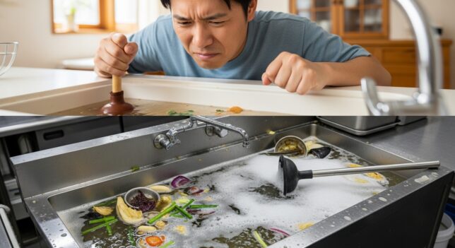 洗面台詰まりトラブル