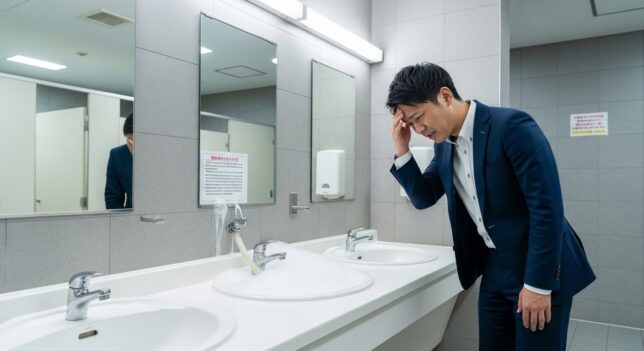 共用洗面台詰まりトラブル